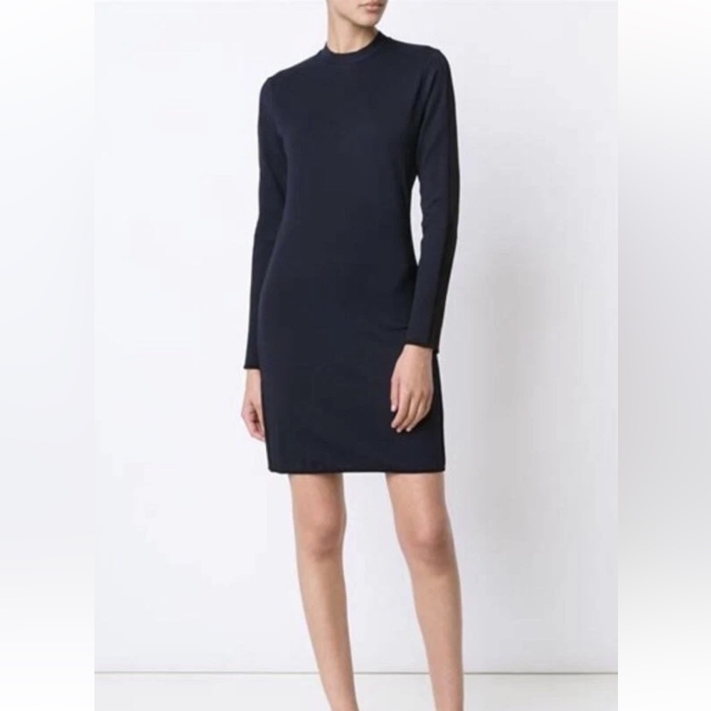 rag & bone JEAN $495 mock neck long sleeve colorblock bodycon dress Sz XS in EUC